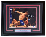 Chris Weidman Signed Framed 11x14 UFC Photo BAS