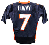 John Elway Signed Denver Broncos M&N Authentic Blue Jersey Beckett 40841