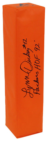 Lynn Dickey Signed BSN Orange Football Endzone Pylon w/Packers HOF'92 - (SS COA)