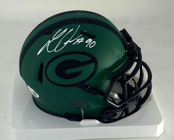Packers LUKAS VAN NESS Signed Riddell RAVE Speed Mini Helmet AUTO - JSA