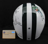 Namath/Boozer/Snell Signed Full Size TK Suspension Throwback Helmet Jets JSA