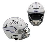 Randy Moss Signed Minnesota Vikings Speed Flex Auth Alternate White NFL Helmet