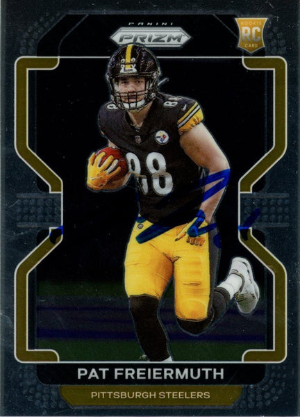Pat Freiermuth Autographed 2021 Panini Prizm #362 Card Beckett Witness 56988