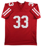 Wisconsin Ron Dayne "Heisman 99" Authentic Signed Red Pro Style Jersey BAS Wit