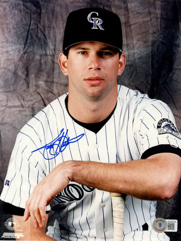 Todd Helton Autographed/Signed Colorado Rockies 8x10 Photo Beckett 50560