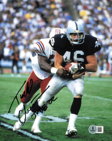 Todd Christensen Autographed 8x10 Photo Los Angeles Raiders Beckett QR #BS12852