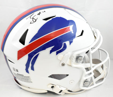 James Cook Autographed Bufalo Bills F/S SpeedFlex Helmet - Beckett W Hologram