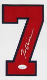 Tom Glavine Authentic Signed White Pro Style Framed Jersey Autographed JSA