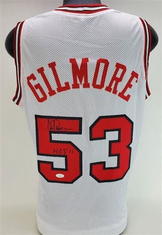 Artis Gilmore Signed Chicago Bull Jersey "HOF 11" (JSA COA) 6xAll Star Center