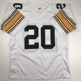 Autographed/Signed Rocky Bleier 4x SB Champ Pittsburgh White Football Jersey JSA