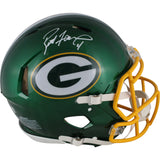 Brett Favre Autographed Green Bay Packers Authentic Flash Helmet Beckett 49198