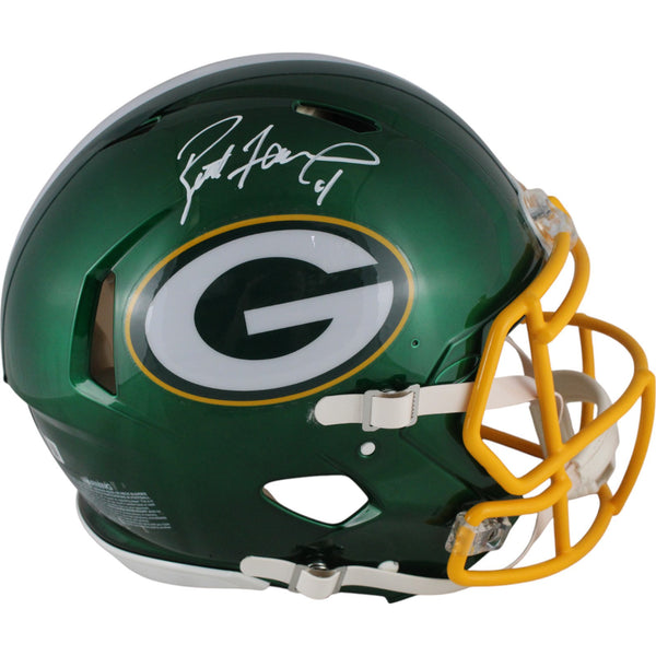 Brett Favre Autographed Green Bay Packers Authentic Flash Helmet Beckett 49198