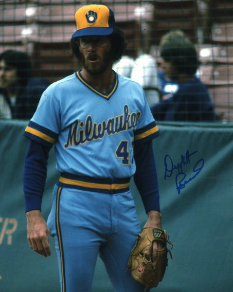 Milw Brewers Pitcher DWIGHT BERNARD Signed 8x10 Photo #1 AUTO - '82 World Series