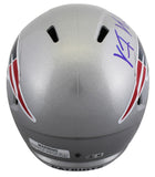 Patriots Vince Wilfork Signed Full Size Speed Rep Helmet W/ Case BAS Witnessed