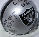 Allen, Biletnikoff, Plunkett Autographed Raiders Speed Mini Helmet w/ SB MVP -