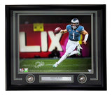 Jalen Hurts Signed Framed 16x20 Eagles Super Bowl LIX Photo Fanatics