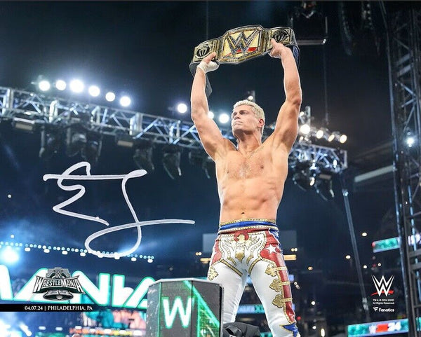 Cody Rhodes Signed 8x10 WWE Wrestlemania 40 Photo Fanatics