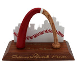 Bob Gibson Signed St Louis Wood Arch Dispay with "Made Me In St. Louis" Insc