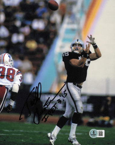 Todd Christensen Autographed 8x10 Photo Los Angeles Raiders Beckett QR #BS12851