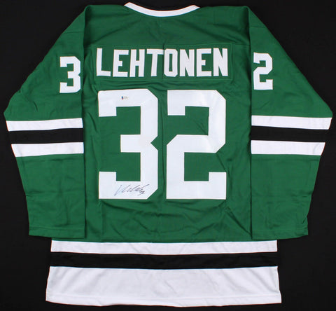 Kari Lehtonen Signed Stars Jersey (Beckett COA) Dallas #1 Goaltender since 2010