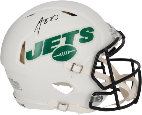 Aaron Rodgers New York Jets Signed Riddell Flat White Speed Authentic Helmet