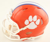 Travis Etienne Signed Clemson Tigers Mini Helmet Ins "Natl Champs 2018"(Beckett)