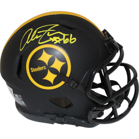 Alan Faneca Signed Pittsburgh Steelers Eclipse Mini Helmet Beckett 43016