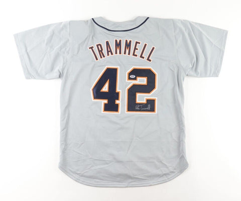 Alan Trammell MGR Signed Detroit Tiger 2004 Jackie Robinson Day Jersey / PSA COA
