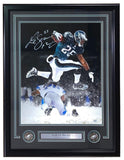 LeSean McCoy Signed Framed 16x20 Philadelphia Eagles Snow Game Hurdle Photo