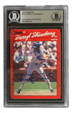 Darryl Strawberry Signed 1990 Donruss #235 New York Mets Trading Card BAS