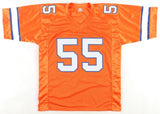 Frank Clark Signed Denver Broncos Jersey (JSA) Super Bowl LIV Champ / Def. Line