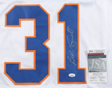 Billy Smith Signed New York Islanders Jersey (JSA COA) 4xStanley Cup Champ