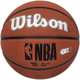 TONY PARKER AUTOGRAPHED AUTHENTIC LEATHER SPURS BASKETBALL SPURS BECKETT 222837