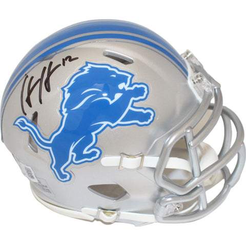 Hendon Hooker Autographed Detroit Lions Mini Helmet Beckett 43012