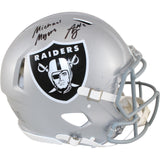 Ashton Jeanty Autographed Las Vegas Raiders Pro Helmet Michael Meyers BAS 53216