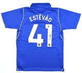 Estevao Willian Autographed Chelsea Home Soccer Jersey #41 - Beckett *M