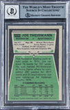 Joe Theismann "83 NFL MVP" Signed 1975 Topps #416 Card Auto 10! BAS Slabbed
