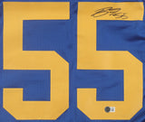 Braden Fiske Signed Los Angeles Rams Jersey (Beckett) 2024 2nd Round Pick - FSU