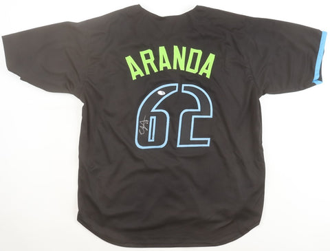 Jonathan Aranda Signed Tampa Bay Black Jersey (PSA) Rays 2023 All Star 1st Base