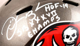 Derrick Brooks Signed Buccaneers F/S Speed Helmet w/HOF SB Champs-Beckett W Holo