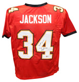 Dexter Jackson Autographed/Signed Pro Style Red Jersey SB MVP Beckett 40309