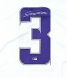 Jordan Addison Autographed White Alternate Pro Style Jersey - Beckett W Hologram