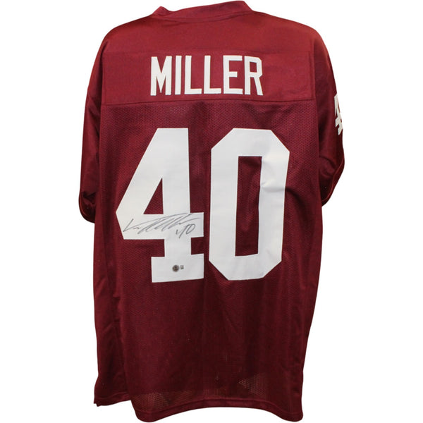 Von Miller Autographed/Signed College Style Red Jersey Beckett Witness 54741