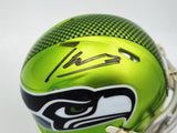 KENNETH WALKER III AUTOGRAPHED SEAHAWKS FLASH GREEN MINI HELMET BECKETT 235707