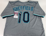 Gary Sheffield Signed Florida Marlin Jersey (JSA COA) 1997 World Series Champs