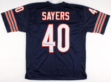 Gale Sayers Signed Bears Jersey (Beckett QR) Kansas Comet / Hall of Famer / RB