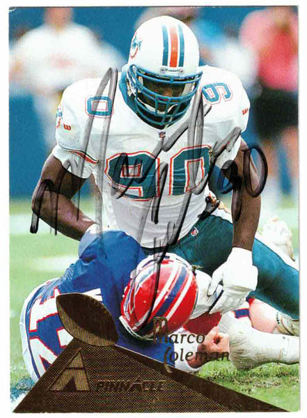 Marco Coleman Autographed 1994 Pinnacle #165 Trading Card 46265