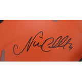 Nick Chubb Autographed/Signed Cleveland Browns Mini Helmet Beckett 46909