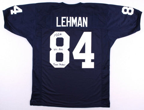 Matt Lehman Signed Penn State Jersey Inscribed "We Are Penn State!" (JSA COA)