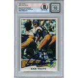 Dan Fouts Autographed/Signed 1975 Topps #367 Slabbed Trading Card Beckett 50605